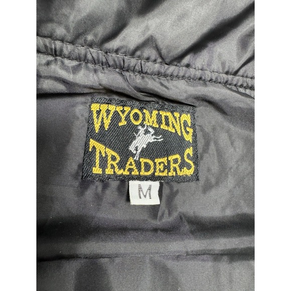 Wyoming Traders Vest Womens Medium Black 100% Wool Full Zip Western Riding Work - Picture 5 of 8